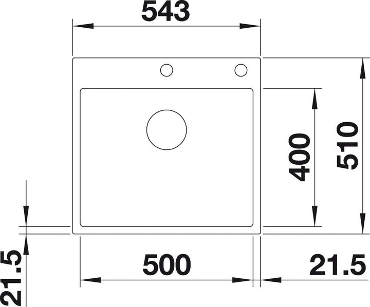BLANCO SUBLINE 500-IF/A SteelFrame | SILGRANIT weiss | Einbauart: Einbau von Oben & Flächenbündig |