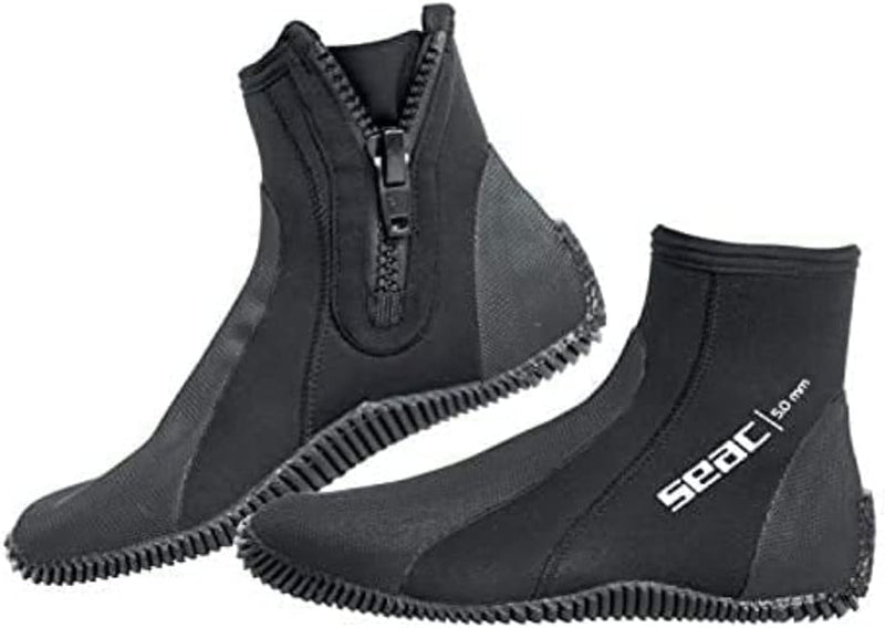 Seac Regular, 5 mm starker Neopren-Tauchstiefel mit halbstarrer Sohle und Fersen- sowie Knöchelschut