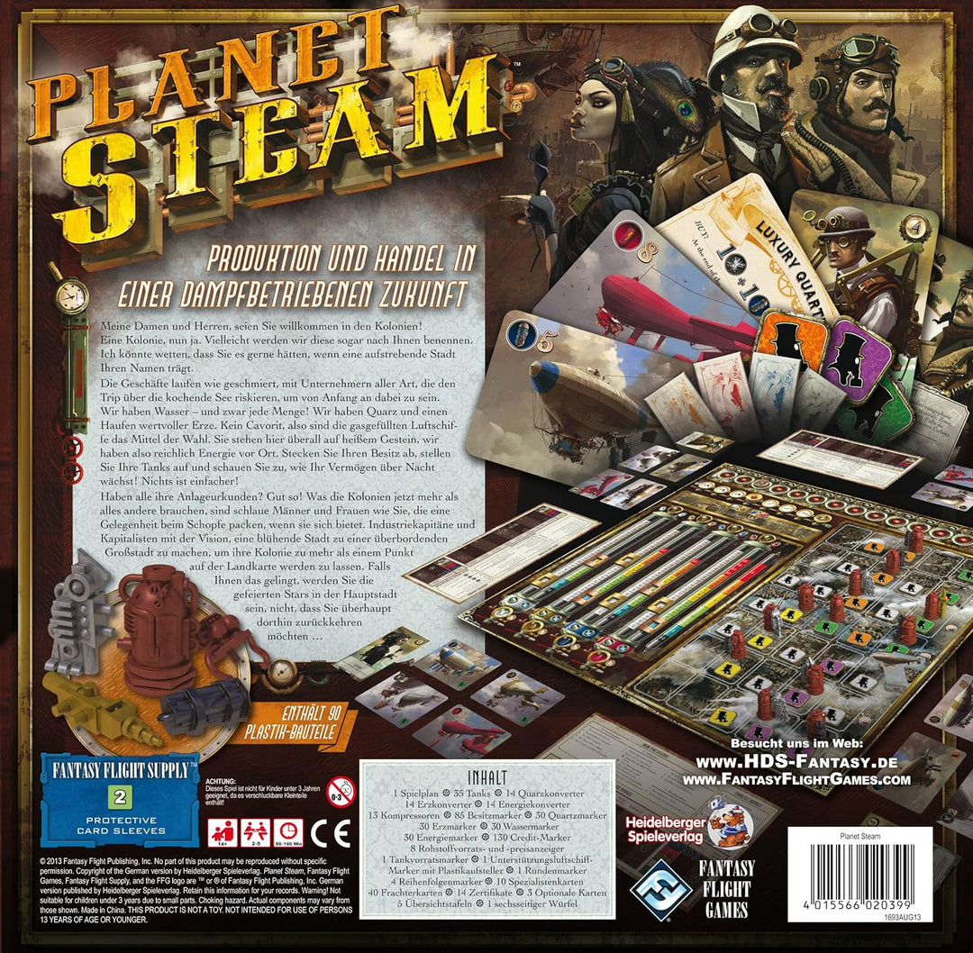 Asmodee HE539 - Planet Steam Brettspiel