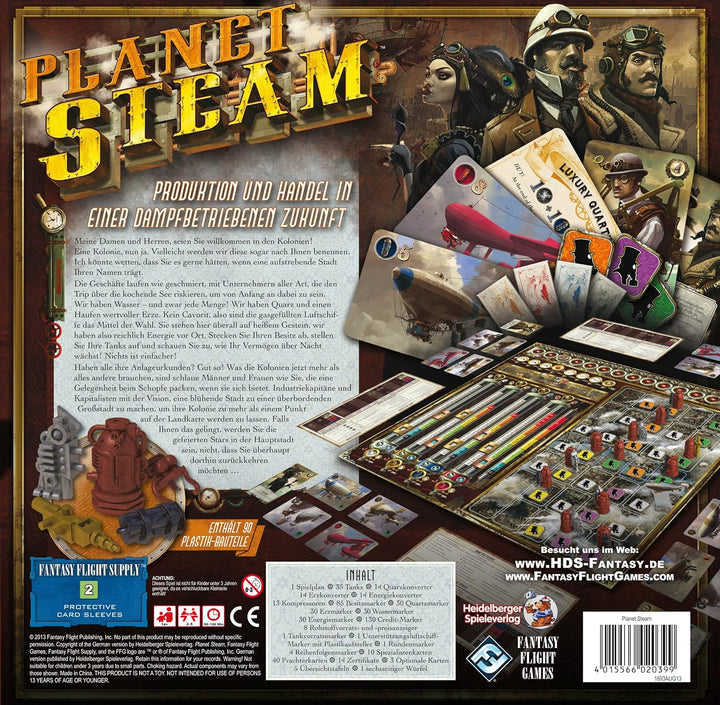 Asmodee HE539 - Planet Steam Brettspiel