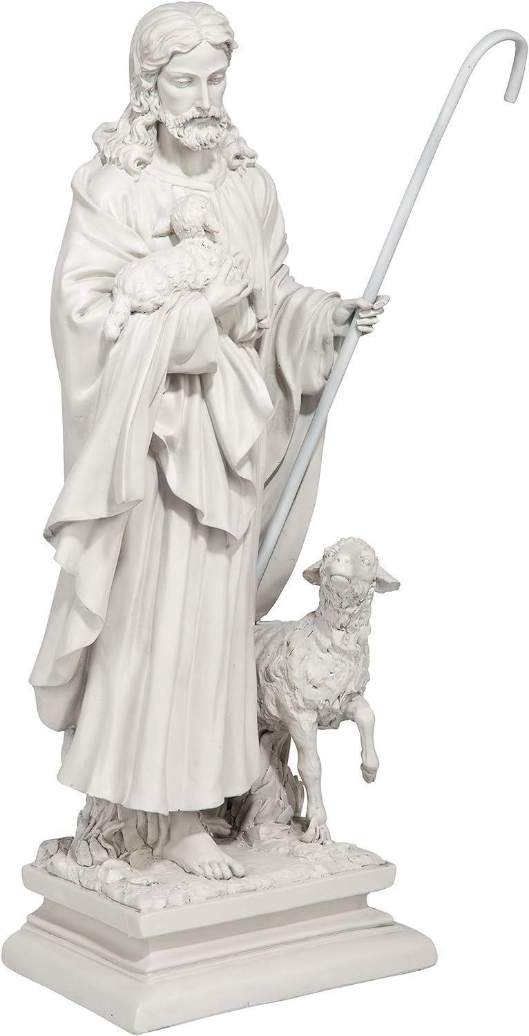 Design Toscano Jesus, der gute Hirte, Gartenstatue L, L