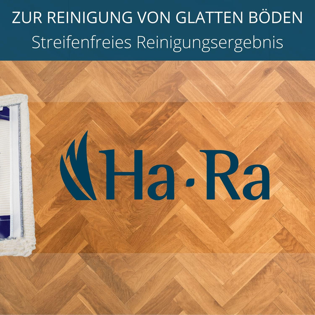 Ha-Ra Bodenwischtuch weiss kurz I langlebiger Boden-Wischer zur Reinigung für Böden & Wände I Bezug