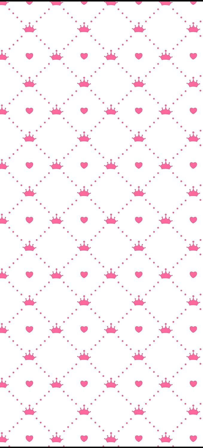 wandmotiv24 Türtapete Prinzessin - Herz - Krone 80 x 200cm (B x H) - Dekorfolie selbstklebend Sticke