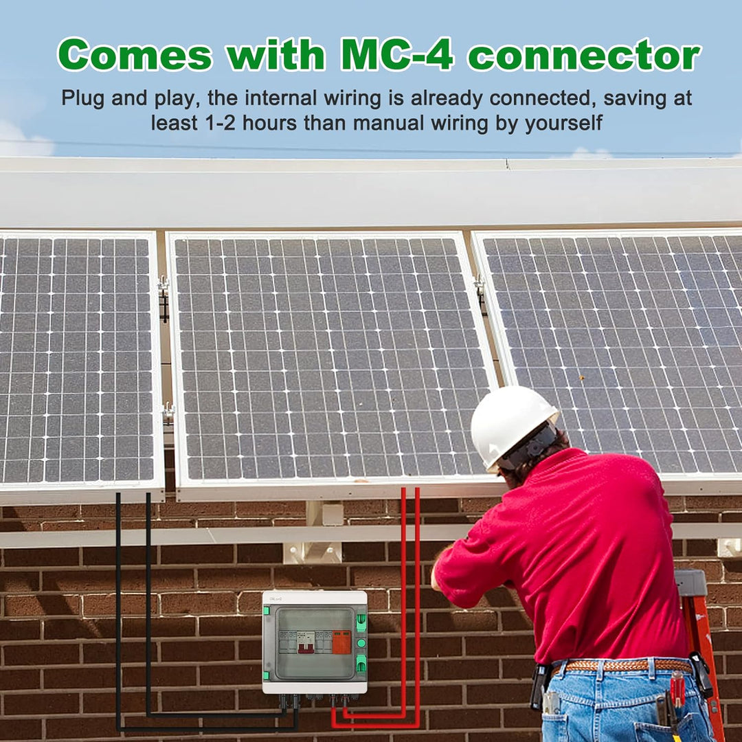 Jadeshay DC Trennschalter, Überspannungsschutz Solar PV DC Trennschalter Wasserdichter Solar Combine