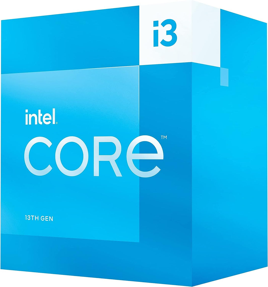 Intel Core i3-13100 Desktop-Prozessor, 4 Kerne (4 P-Kerne + 0 E-Cores) 12 MB Cache, bis zu 4,5 GHz,