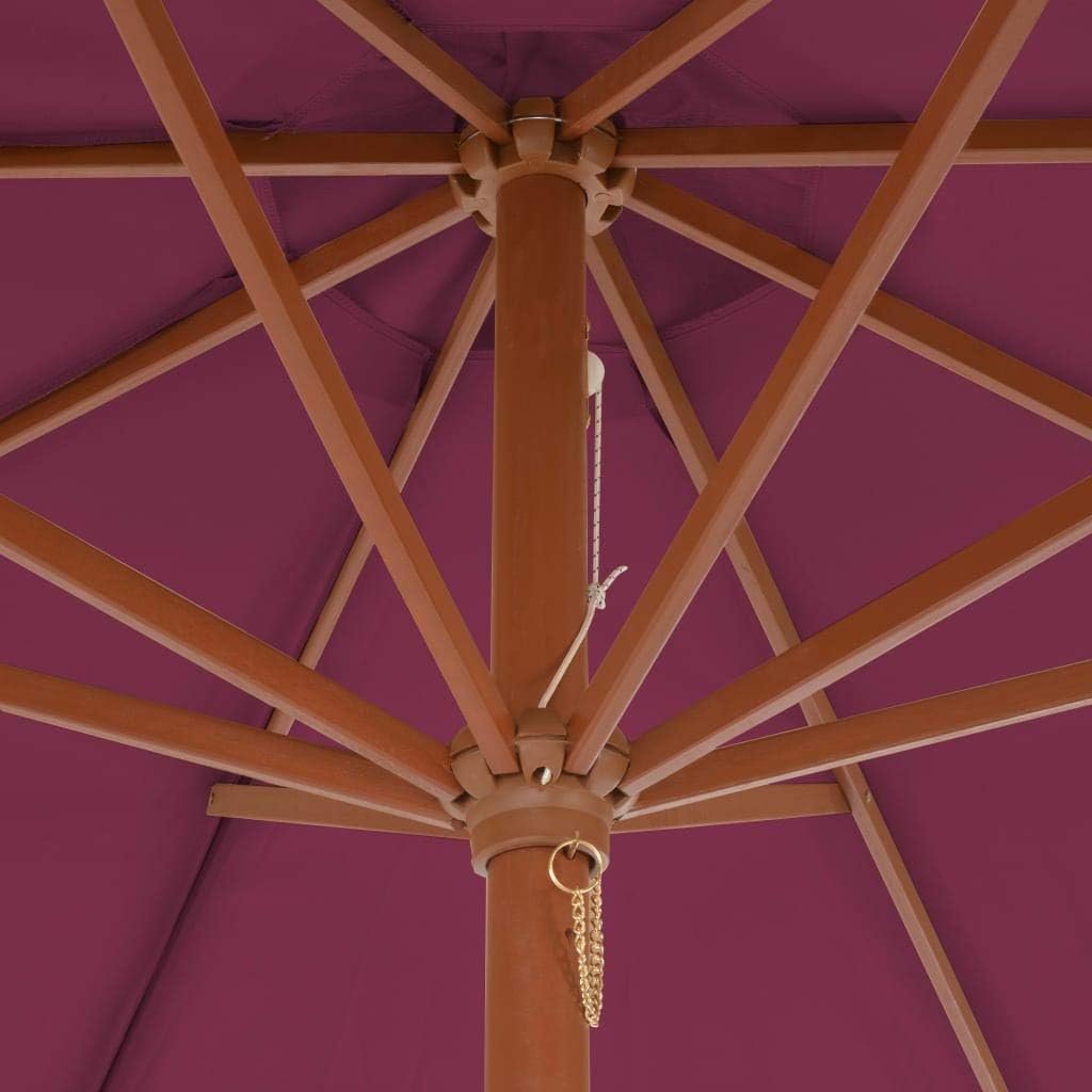 Festnight Sonnenschirm mit Holz-Mast | Balkonschirm | Gartenschirm | Marktschirm | Terrassenschirm S