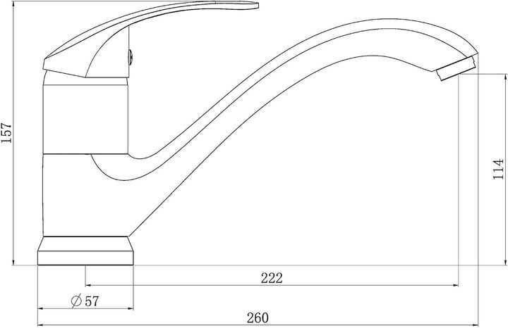 EISL Spültischarmatur RIMINI, 360° schwenkbare Küchenarmatur, ideal auch für Doppelspülbecken, Wasse