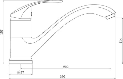 EISL Spültischarmatur RIMINI, 360° schwenkbare Küchenarmatur, ideal auch für Doppelspülbecken, Wasse