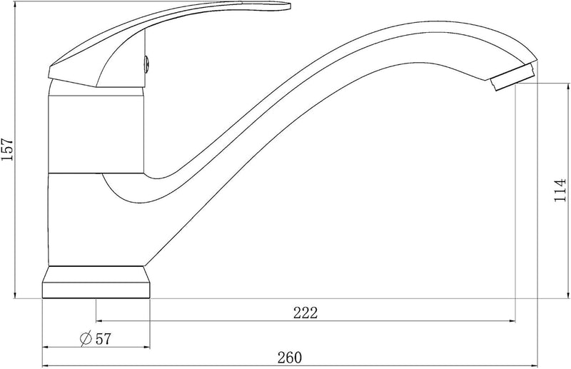 EISL Spültischarmatur RIMINI, 360° schwenkbare Küchenarmatur, ideal auch für Doppelspülbecken, Wasse