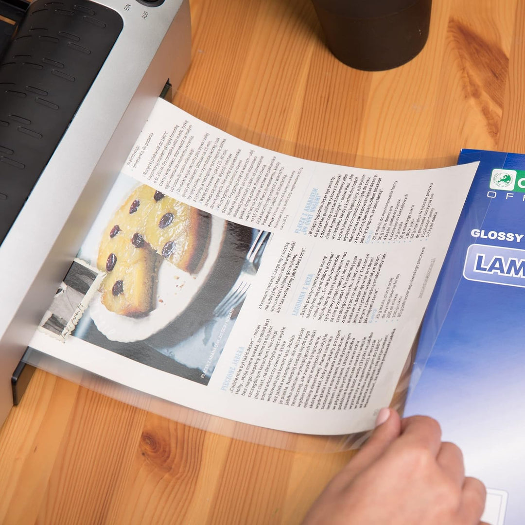 D.RECT Verpackung 20x100 Stück | Laminierfolien Heisslaminierfolien glänzend transparent | DIN A5 12