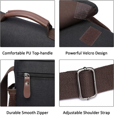 DORRISO Mode Umhängetasche Herren Schultertasche Elegante Schultertaschen für 12.9 Zoll Laptop Kurie