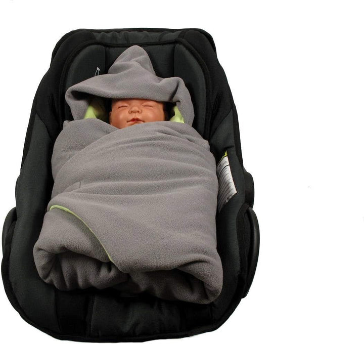 HOBEA-Germany Fusssack Einschlagdecke für die Babyschale Babyschalenfusssack Winter, Farben Winterde