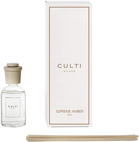 Culti Milano Stile Diffuser Supreme Amber mit einem Volumen von 100 ml und der Duftnote Weihrauch un