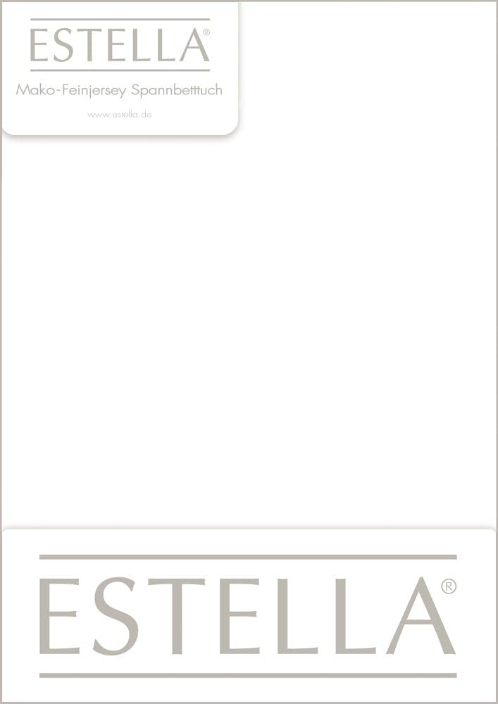 ESTELLA 6500-100 Mako-Feinjersey-Spannbetttuch 200 x 200 cm