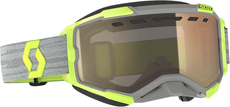 Scott Fury Snow Cross Light Sensitive Grau/Gelbe Brille (Yellow/Grey,One Size)