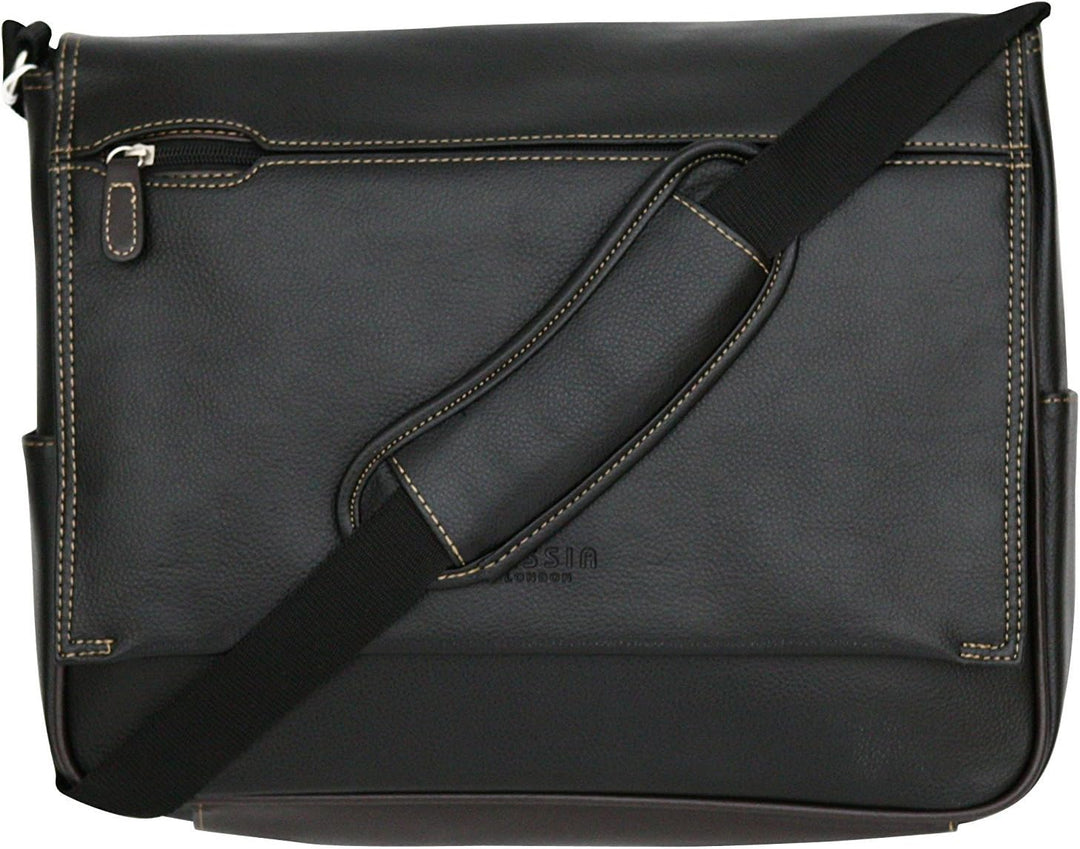 Aktentasche aus PU-Kunstleder - Messenger Bag für Laptops bis 15"