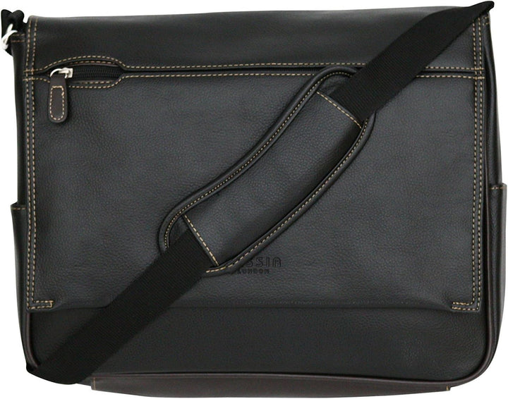 Aktentasche aus PU-Kunstleder - Messenger Bag für Laptops bis 15"