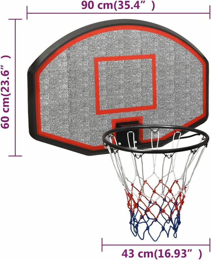 Tidyard Basketballkorb Basketball Basketballring Basketballbrett Basketballständer Grösse der Rückwa