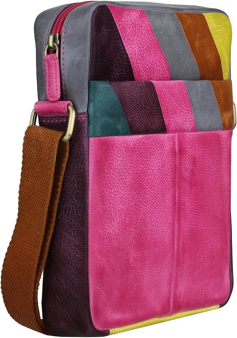 Greenburry Candy-Shop Umhängetasche Leder 21 cm Fuchsia, Fuchsia