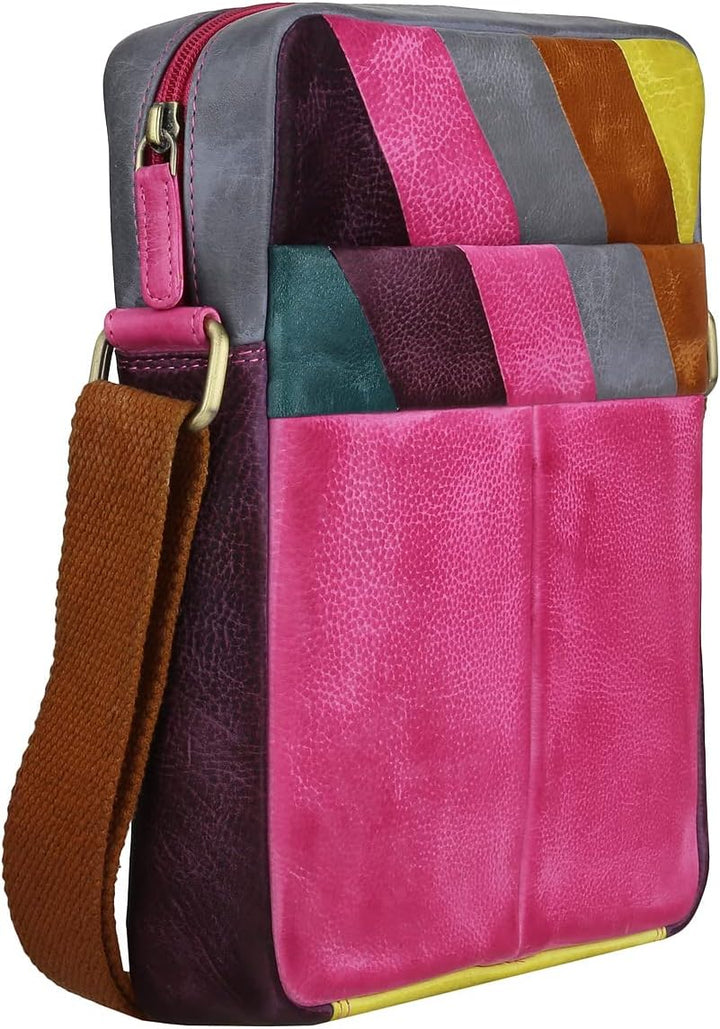 Greenburry Candy-Shop Umhängetasche Leder 21 cm Fuchsia, Fuchsia