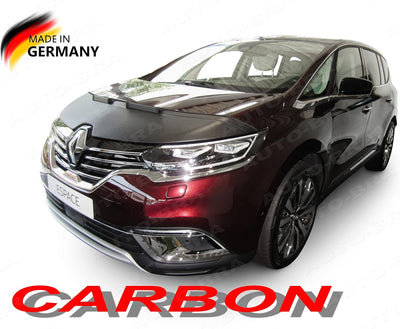 Auto-Bra AB3-00636 Carbon Optik kompatibel mit Renault Espace Bj. ab 2015 Haubenbra Steinschlagschut