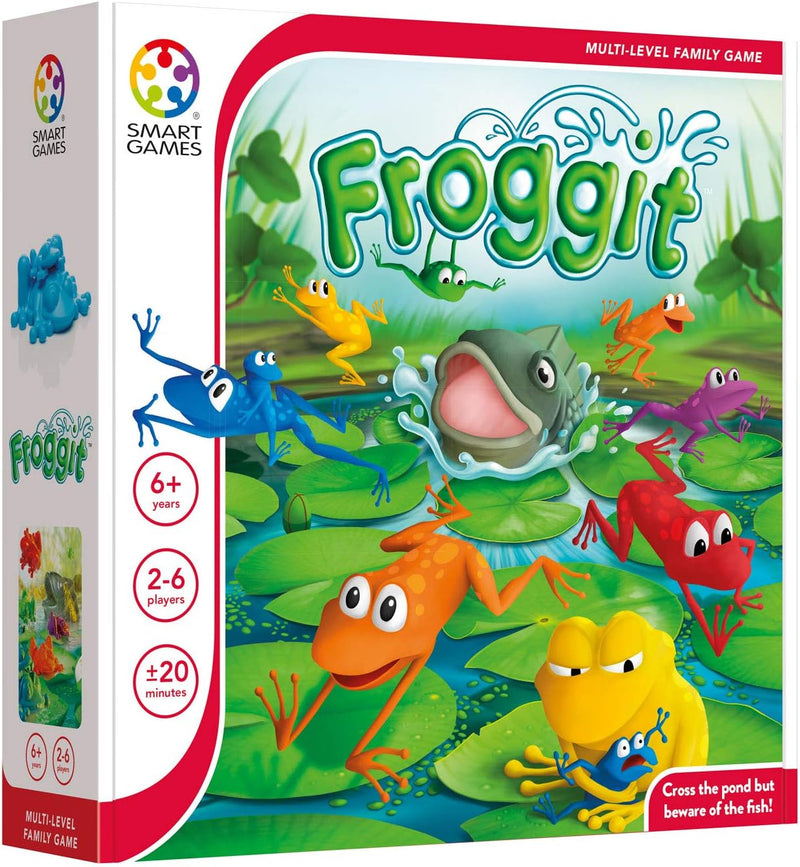 smart games - Froggit, Multi-Level Family Board Game, 2-6 Players, 6+ Years