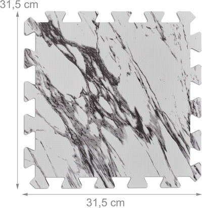 45 x Bodenschutzmatte, Puzzlematten Set, Sport & Fitnessgeräte, 4,25 m², EVA Schaumstoff, BPA-frei,
