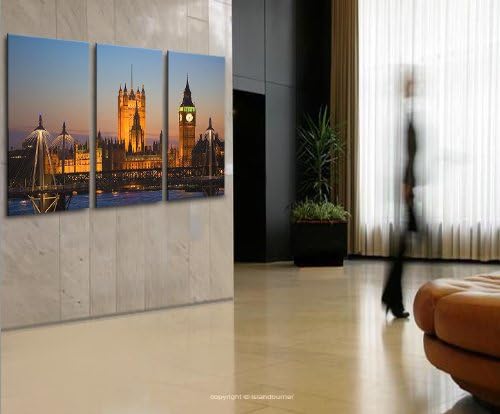 islandburner Bild Bilder auf Leinwand London XXL Poster Leinwandbild Wandbild art up your life ®