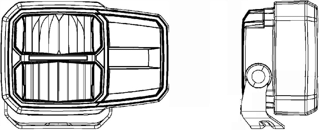 HELLA - LED-Hauptscheinwerfer - C140 - 24/12V - Anbau - Lichtscheibenfarbe: transparent - Stecker: D