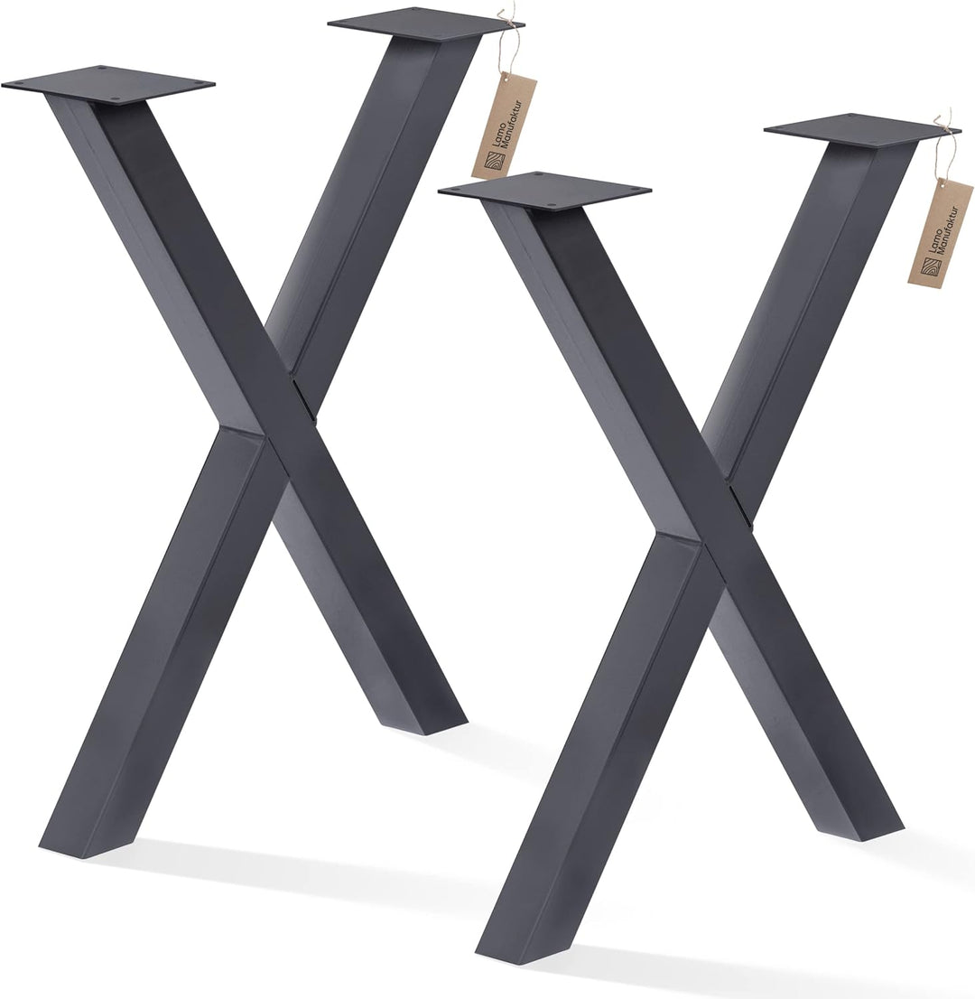 LAMO Manufaktur Tischbeine für Esstisch | Schreibtisch, Mark Light | Vierkantprofil 60x60 mm, Tischg