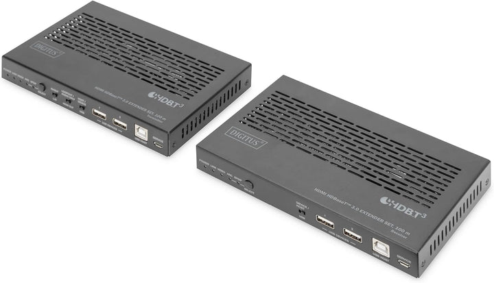 Digitus HDMI KVM Extender - 4k/60Hz - Sender & Empfänger - HDBaseT 3.0 - HDMI 2.0b - USB 2.0 - Reich
