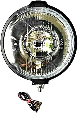 MelTruck® 2x H3 Halogen Rund Fernscheinwerfer Zusatzscheinwerfer 183 mm und 12V Glühbirnen