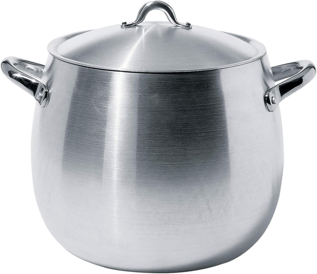 Alessi Kochtopf mit Deckel, Aluminium, Silber, 12 cm