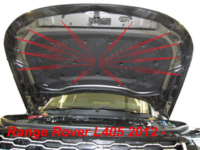 Auto-Bra AB3-00516 Carbon Optik kompatibel mit Range Rover L405 Bj. ab 2012 Haubenbra Steinschlagsch