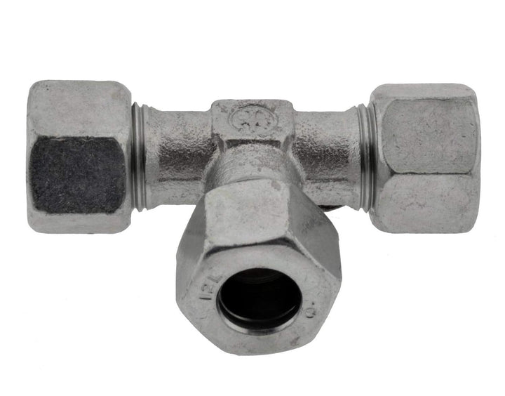 T - Schneidringverschraubung mit reduziertem Abgang 10 L - 8 L - 10 L, Edelstahl leichte Baureihe