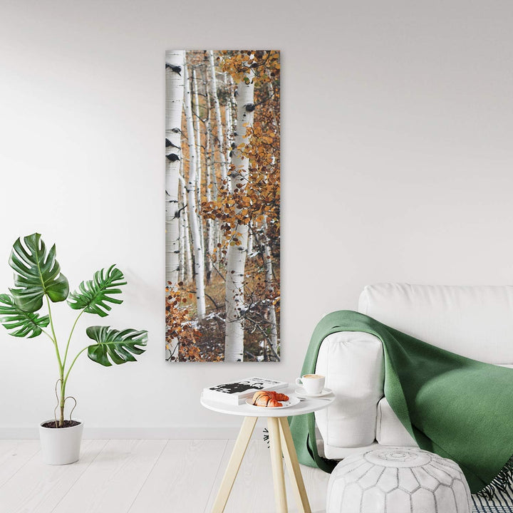 Feeby Vlies Leinwandbild Natur Baum 60x150 cm Wand Bild Kunstdruck Deko Wohnzimmer Wohnungs Deko Bir