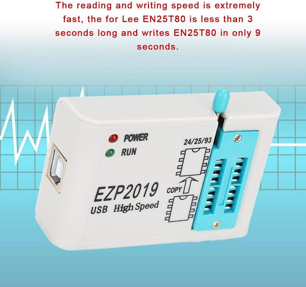 Hochgeschwindigkeits-USB-SPI-Programmierer EZP2019 mit 4 getesteten Basen für Block 24-EEPROM, für 2