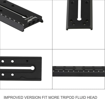Haoge HQR-MS300 300mm Rapid Connect Schiebeplatte QR Schnellwechselplatte für Benro S2 S4 S6 S7 S8 B