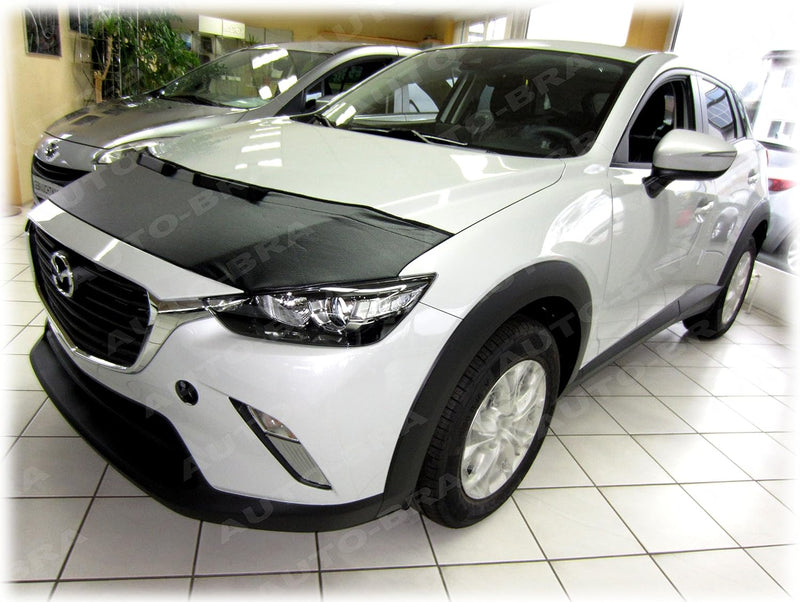 AB3-00057 CARBON OPTIK Auto Bra kompatibel mit Mazda CX-3 Bj. seit 2015 Haubenbra Steinschlagschutz