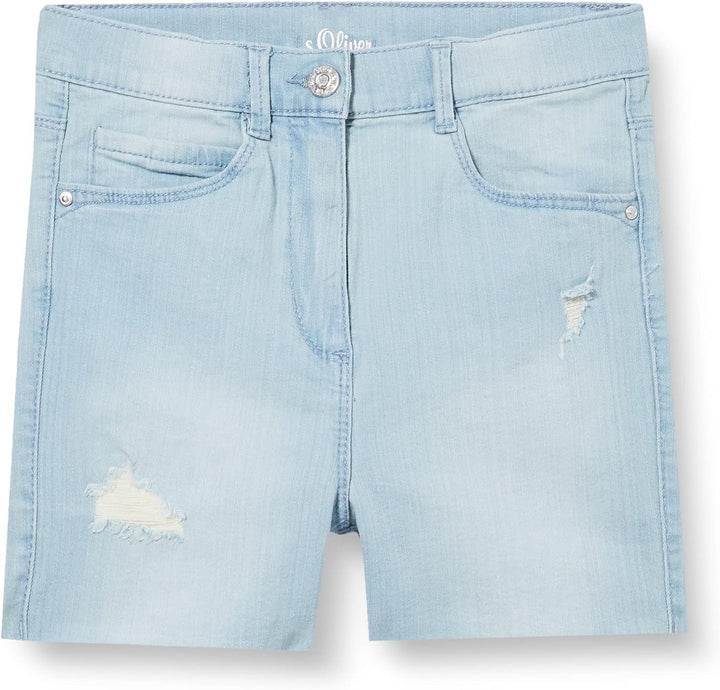 s.Oliver Junior Mädchen Hose kurz Jeans-Shorts, 52Z2, 176