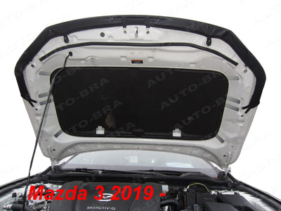 Auto-Bra AB3-00647 Carbon Optik kompatibel mit Mazda 3 Typ BP Bj. ab 2019 Haubenbra Steinschlagschut