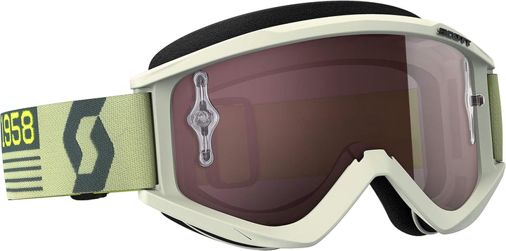 Scott Recoil Xi MX Goggle Cross/MTB Brille beige/braun/silberfarben chrom works