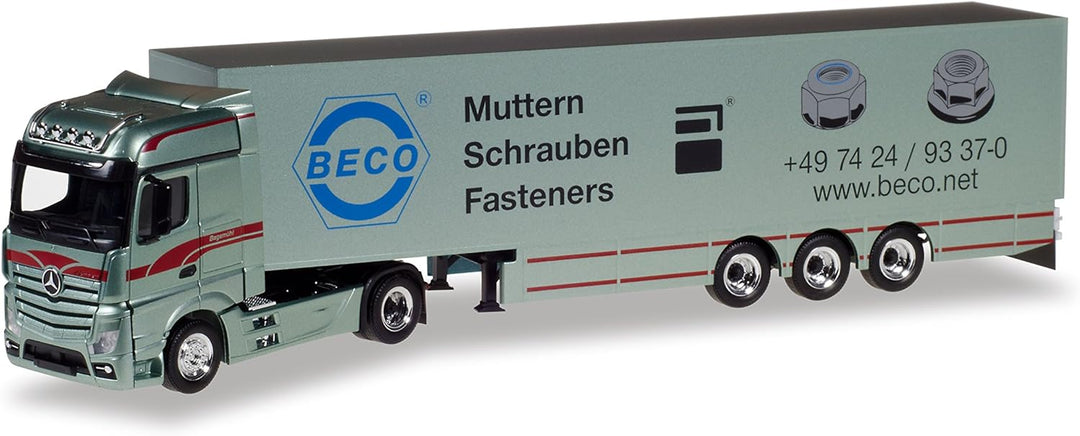 herpa 307055 - Fahrzeug, Mercedes-Benz Actros Bigspace Koffer-Sattelzug Bagemühl
