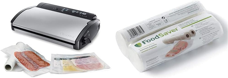 Foodsaver V 2860 Folienschweissgerät & FSR2002-I Folienrollen, 2 liters, Sonstige Bundle mit Folienr