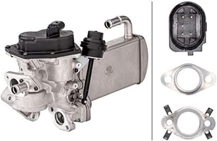 HELLA 6NU 358 167-031 AGR-Modul - elektrisch - 5-polig - mit Dichtungen/mit AGR-Kühler - mit AGR-Ven