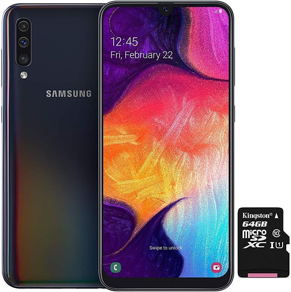 Samsung Galaxy A50 Smartphone Bundle (16.3cm (6.4 Zoll) 128GB interner Speicher, 4GB RAM, Dual sim,