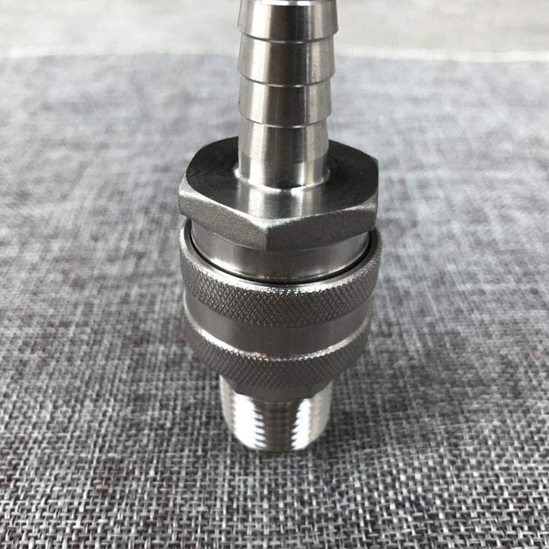 TOPINCN Homebrew Schnellkupplungs Set aus rostfreiem Stahl, 1/2" BSP-Bieranschluss, G1/2, 60 PSI, ei