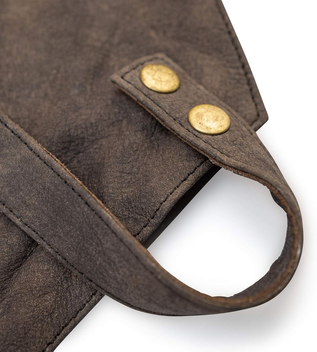 Angus Stoke Lederschürze Grillen - Vollleder Grillschürze - Vintage Leder Schürze - BBQ & Kochschürz