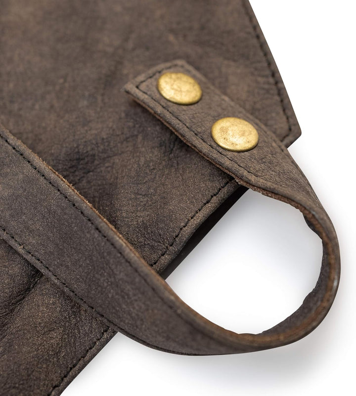 Angus Stoke Lederschürze Grillen - Vollleder Grillschürze - Vintage Leder Schürze - BBQ & Kochschürz