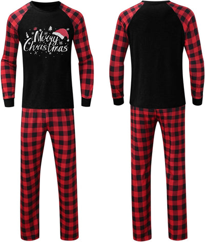 Weihnachts Pyjama Couple Weihnachtspyjama Familie Set Schlafanzug Lang Outfit Winter Damen Herren Ki